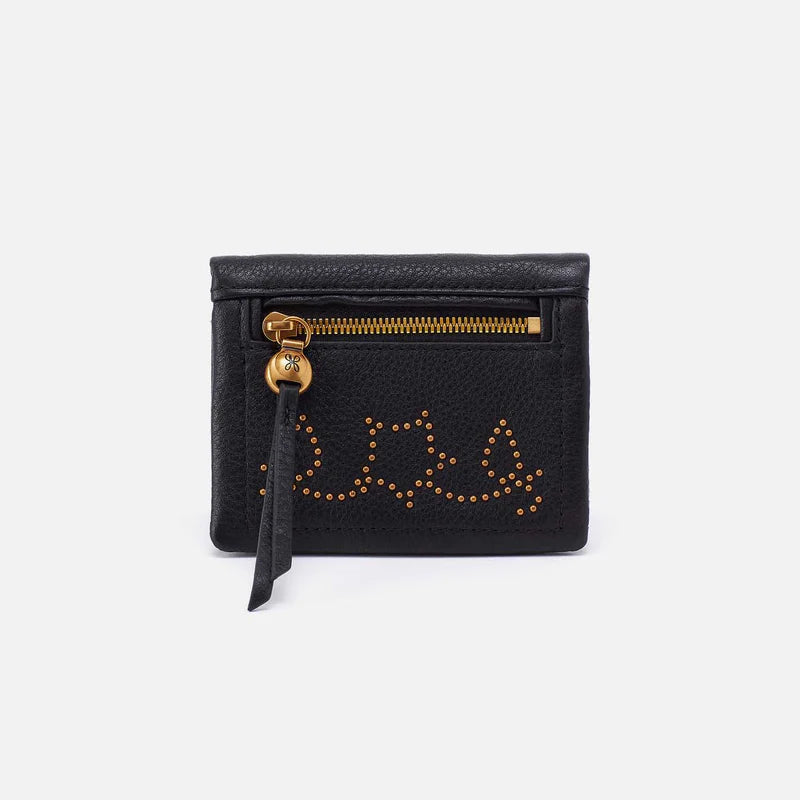 Hobo Lumen Mini Wallet Black With Studs