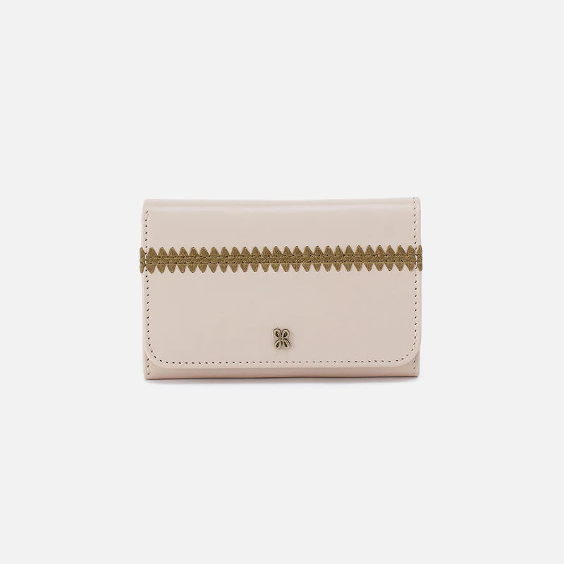 Hobo Jill Trifold Wallet Pale Flax