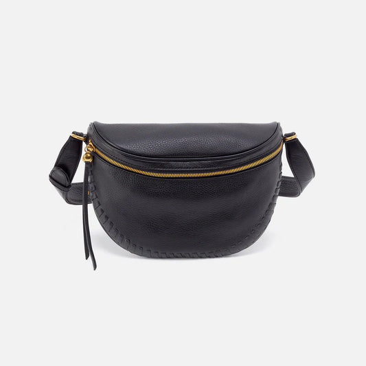 Hobo Juno Belt Bag Black Whipstitch