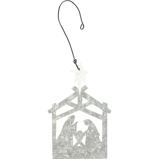 Nativity Metal Ornament