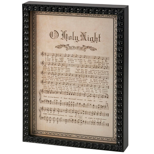 O Holy Night Inset Box Sign