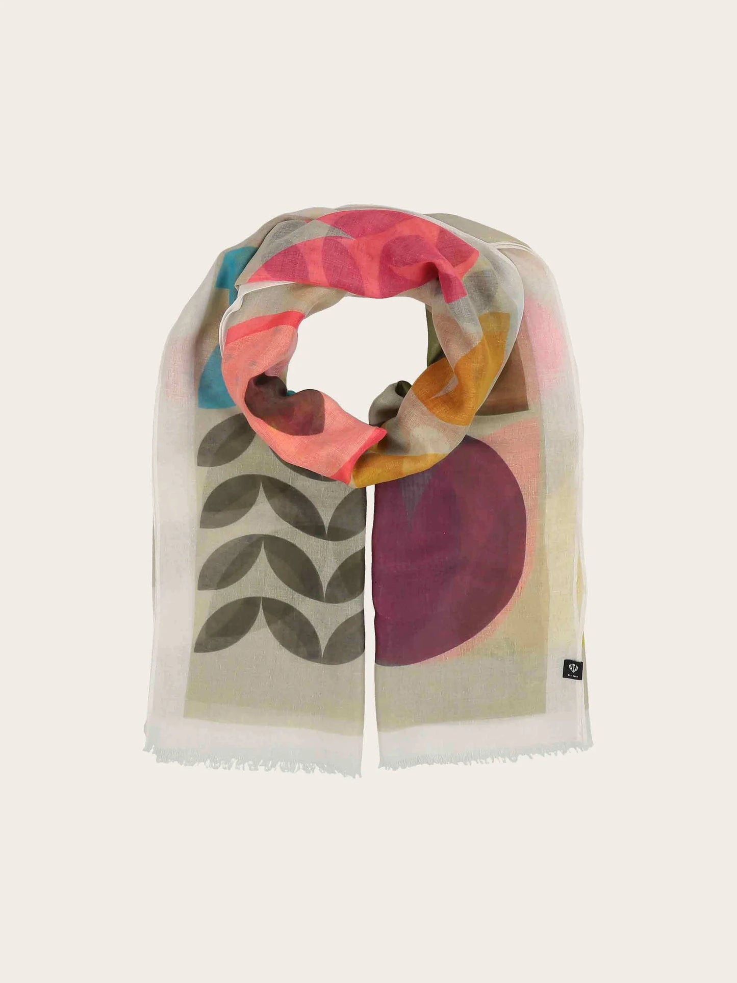Scarf With Pattern Mix