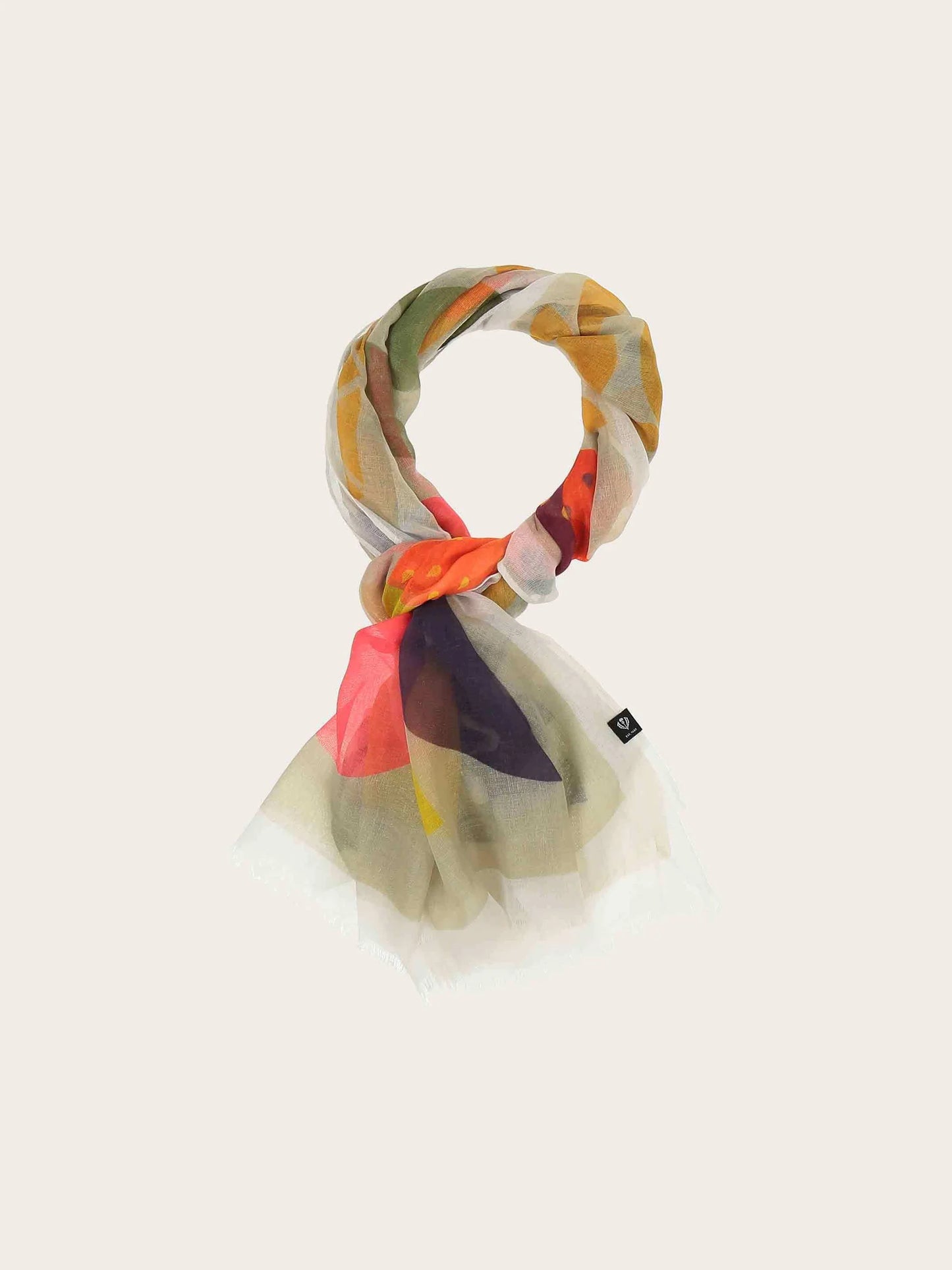 Scarf With Pattern Mix