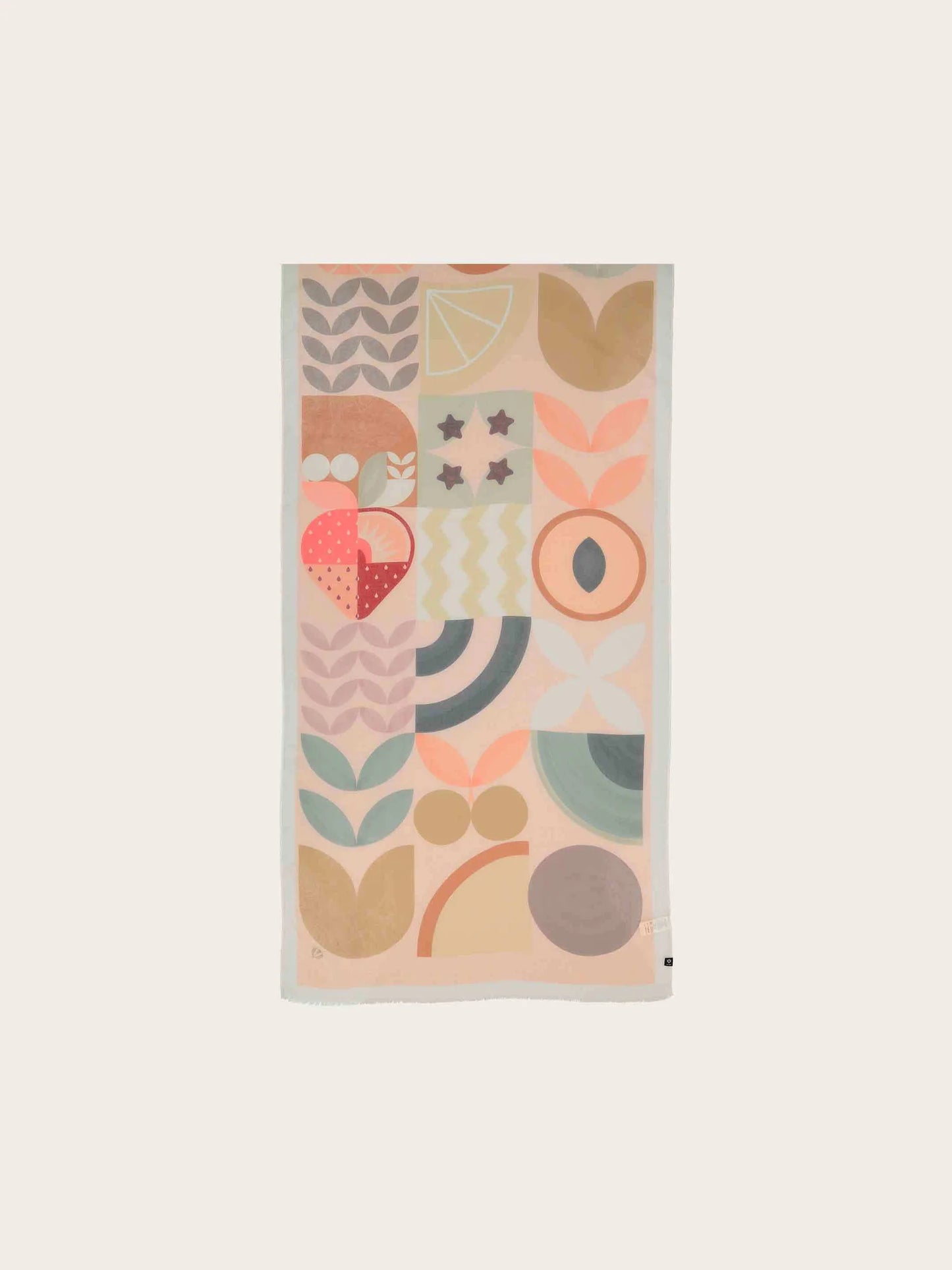 Scarf With Pattern Mix