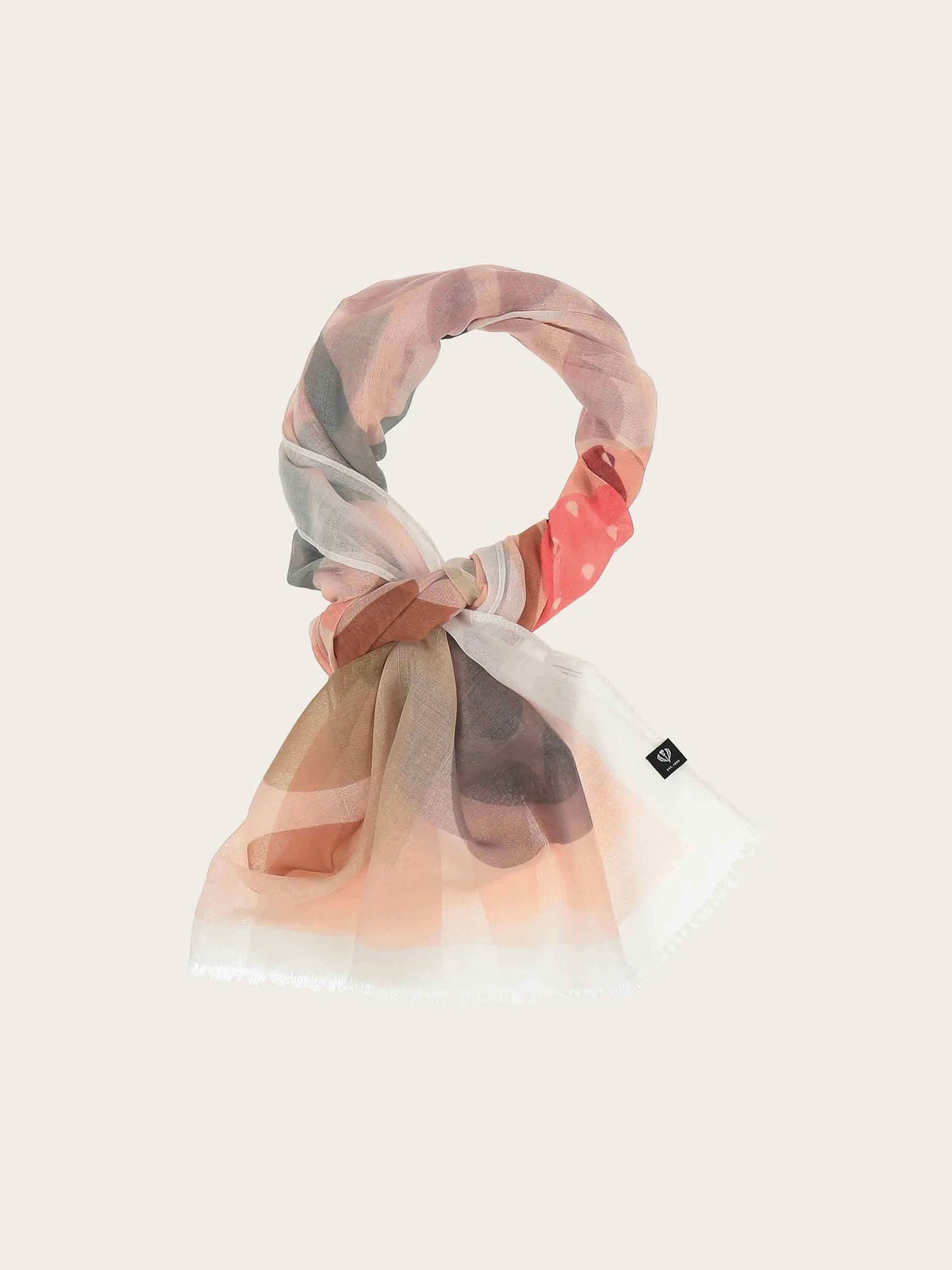 Scarf With Pattern Mix