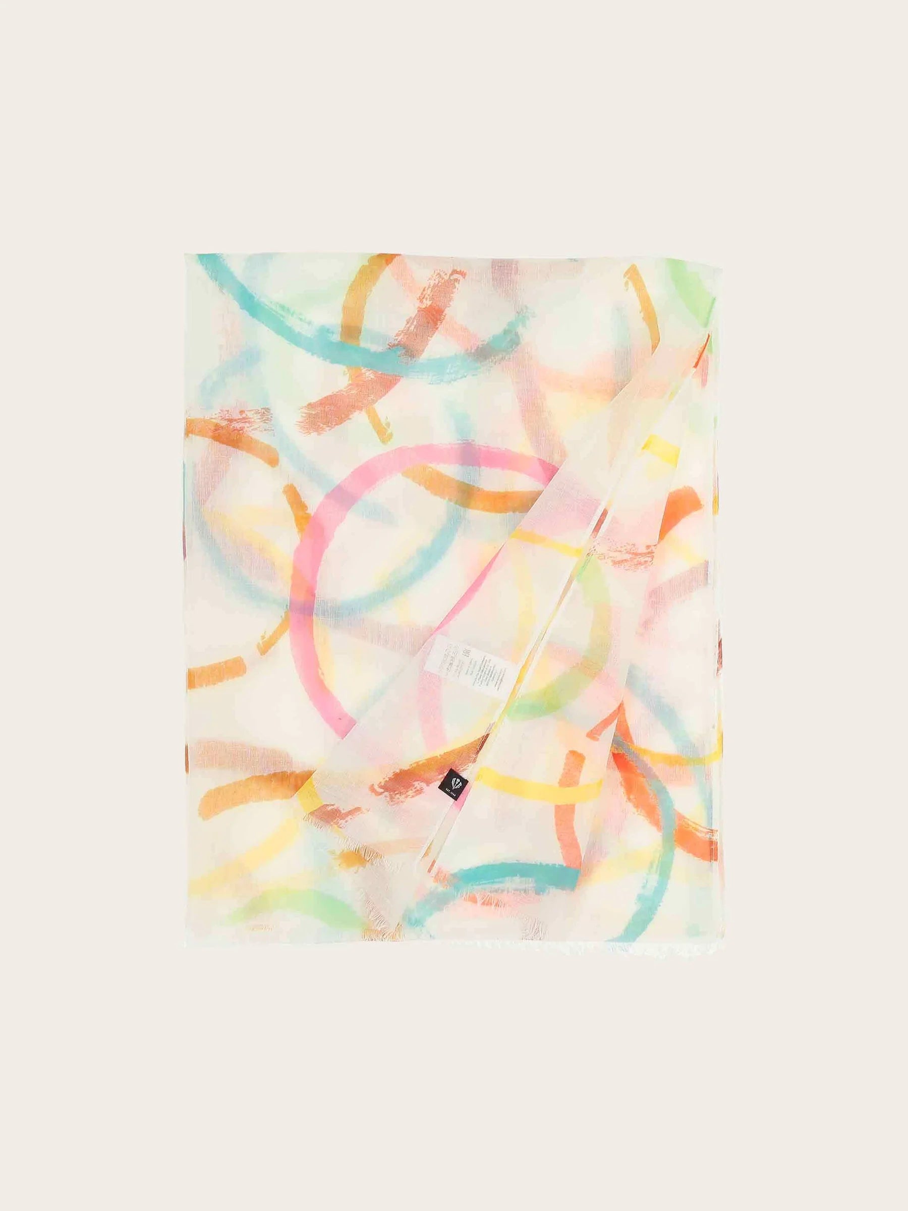 Scarf With Colorful Circles