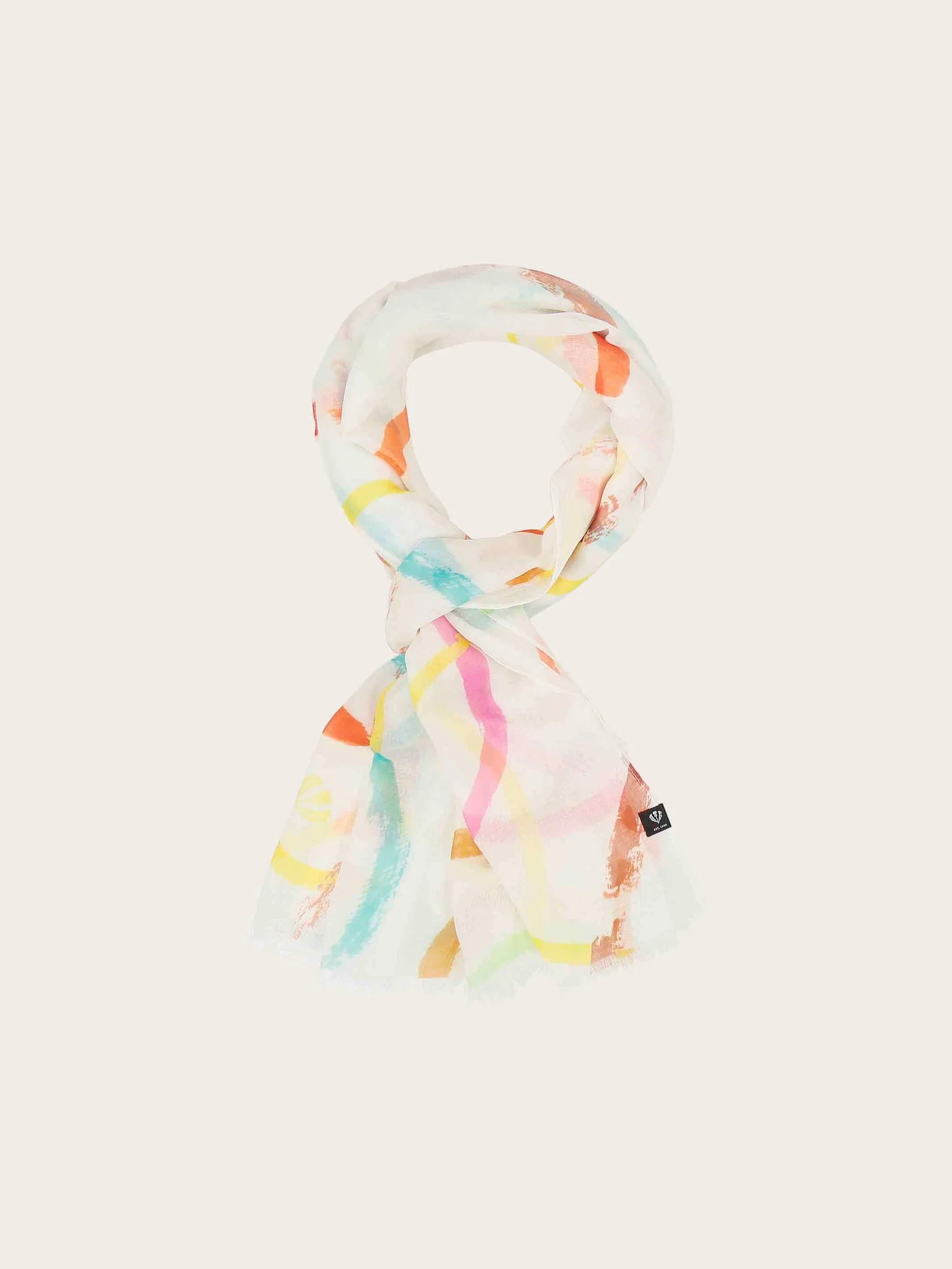 Scarf With Colorful Circles
