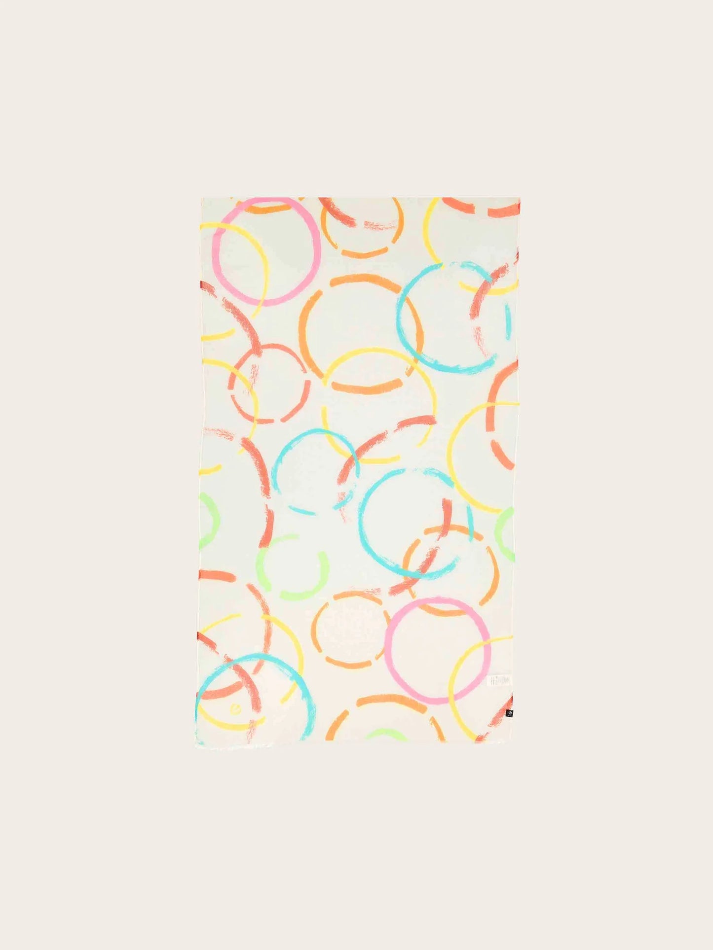Scarf With Colorful Circles
