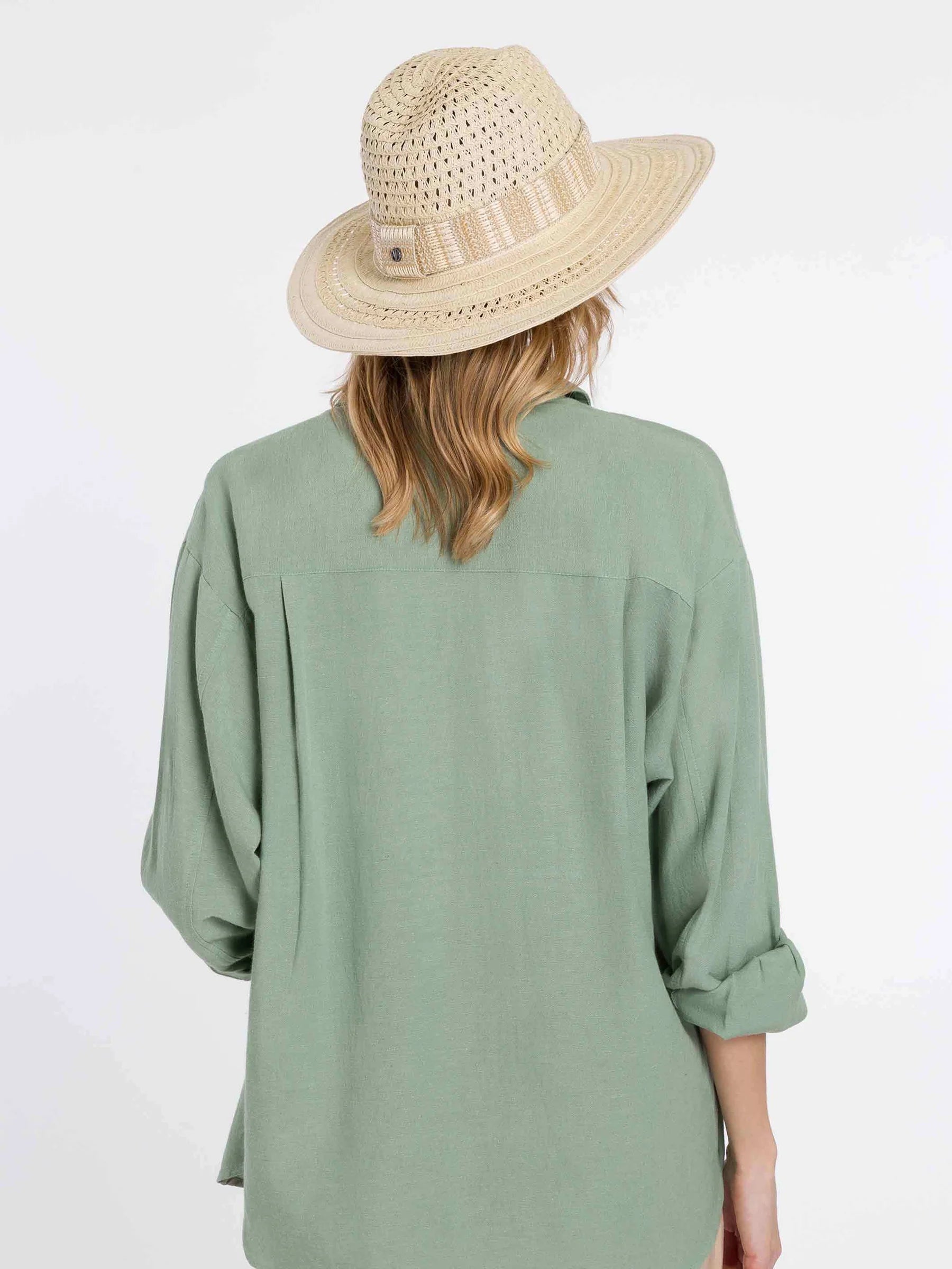 Loevenich Fedora With Straw Hatband