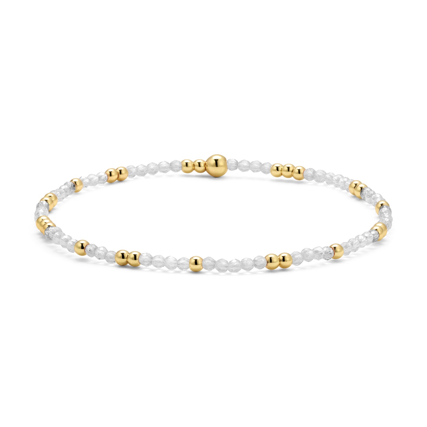 Petite Crystal & Gold Bracelets