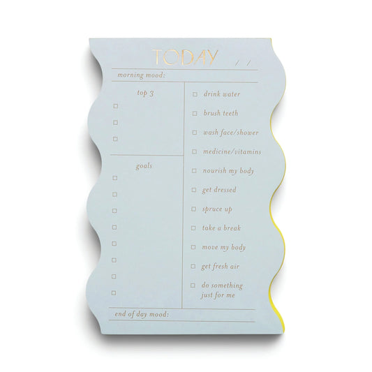 Wavy Daily Notepad - Cloud