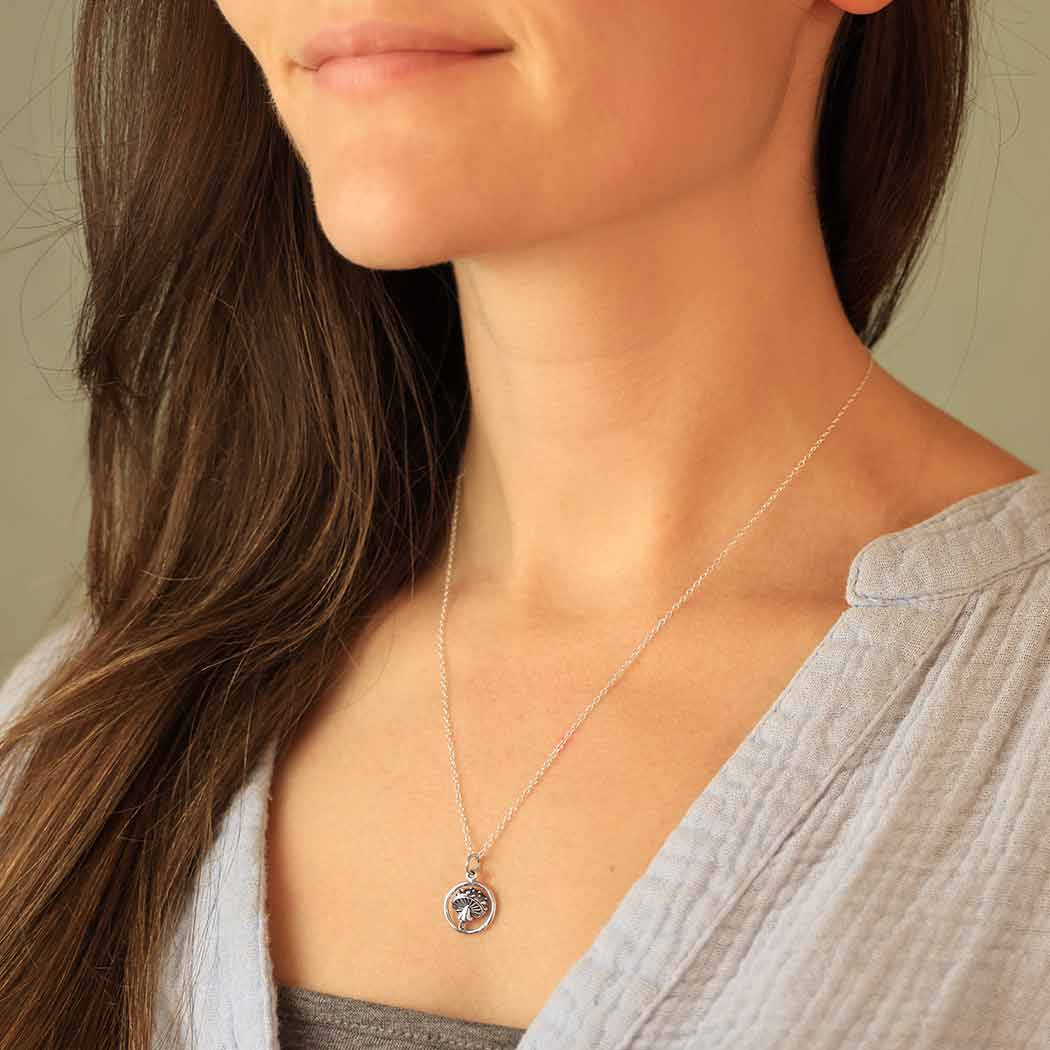 Small Agaric Mushroom Necklace