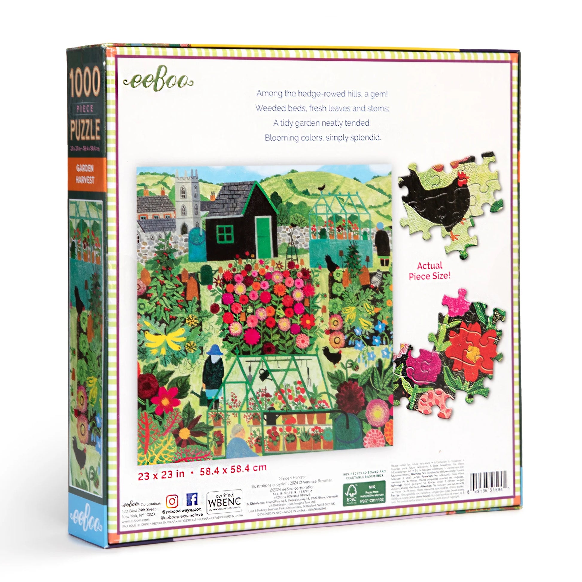 Lang Harvest Truck – 1000 Teile Puzzle – Erntewagen-Motiv Von Susan Winget – Mit Leinenprägung – Inkl. Poster Lang Harvest Truck – 1000 Teile Puzzle – Erntewagen-Motiv Von Susan Winget – Mit Leinenprägung – Inkl. Poster
