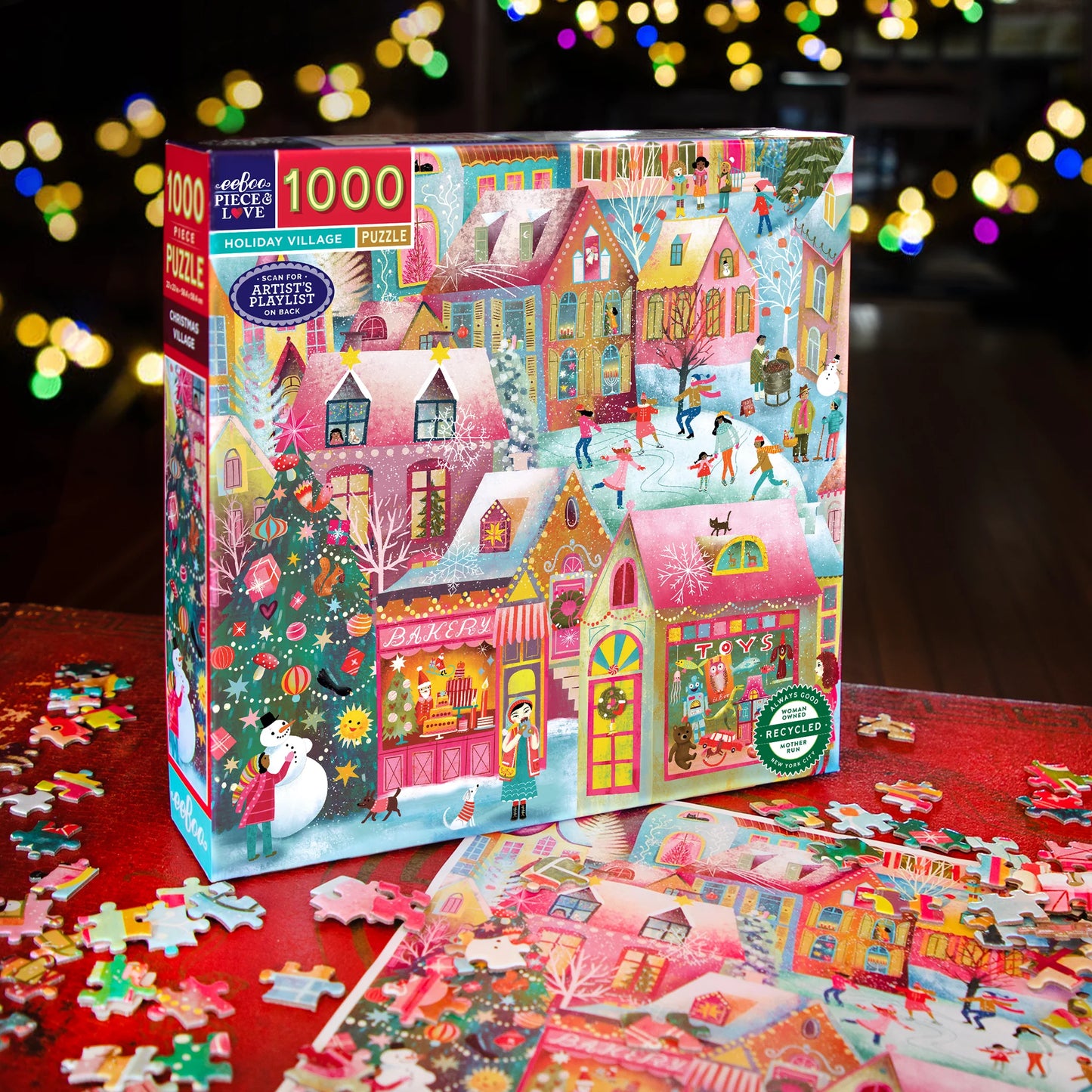 Holiday Village 1000 Piece Puzzle