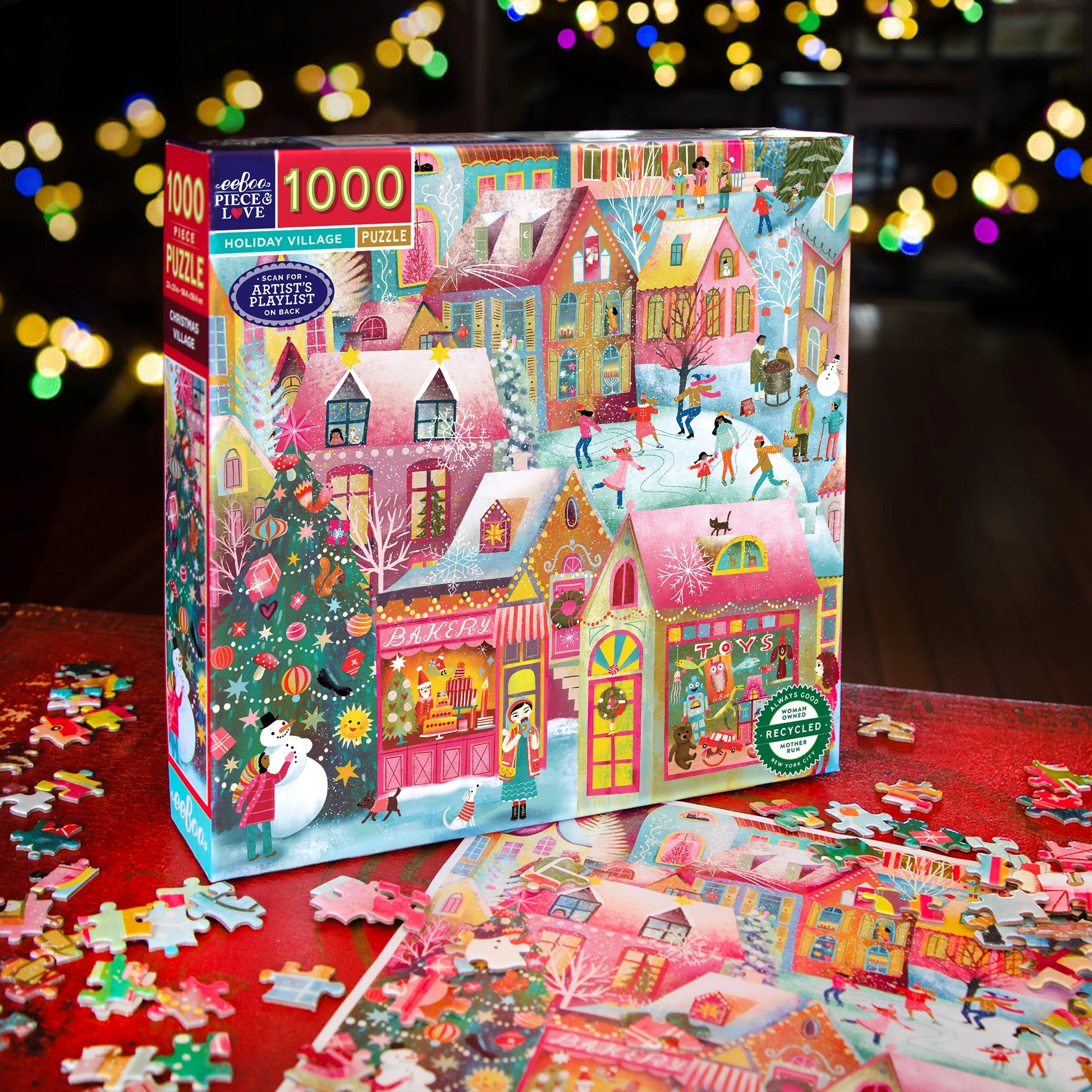 Holiday Village 1000 Piece Puzzle