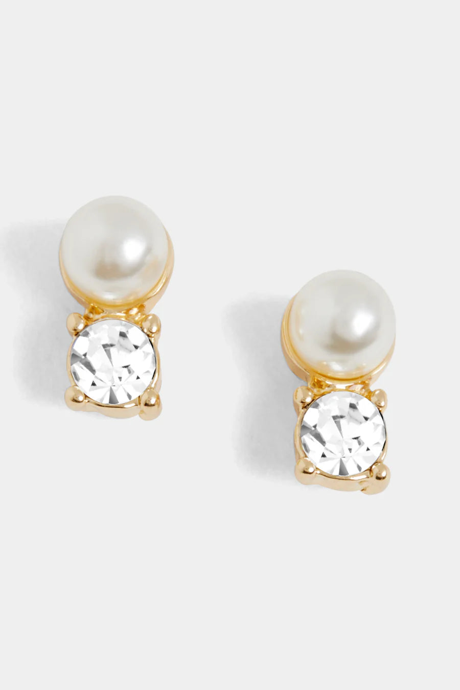 Pearl Stone Stud Earring