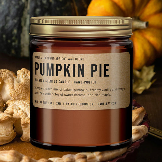 Pumpkin Pie Scented Candle: Fall Candle Collection