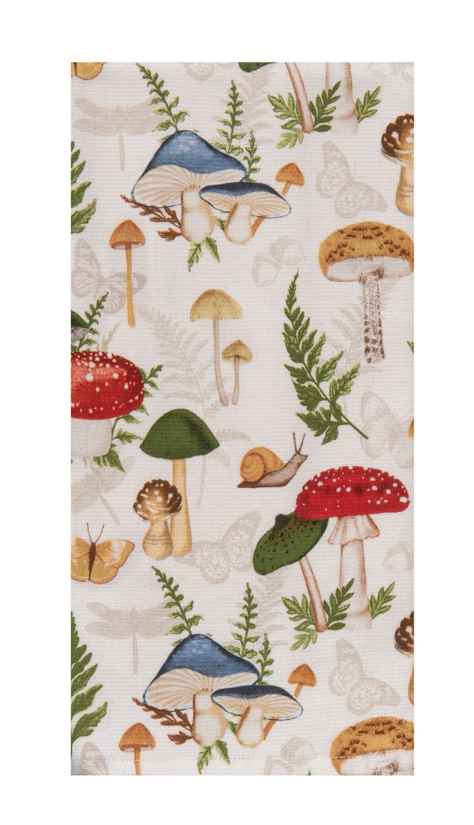 Botanical Mushroom Dual Purpose Terry Towel