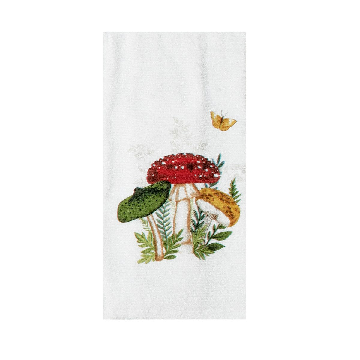 Botanical Mushrooms Cluster Dual Purpose Terry Towel