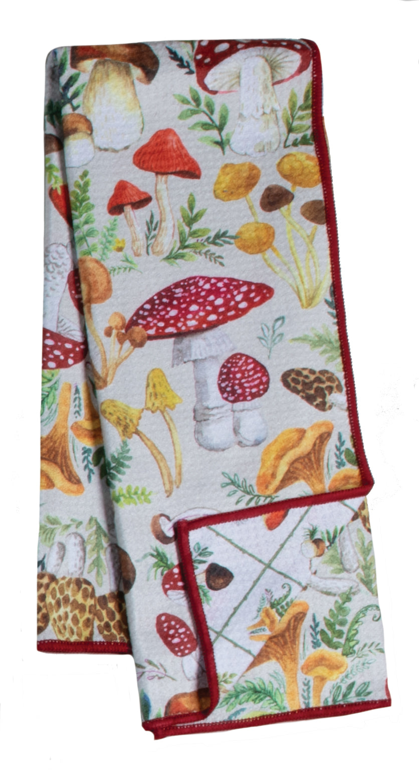 Mushrooms Earth Towel