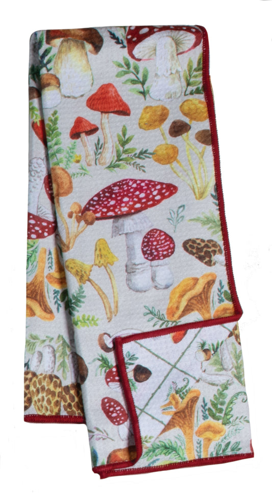 Mushrooms Earth Towel