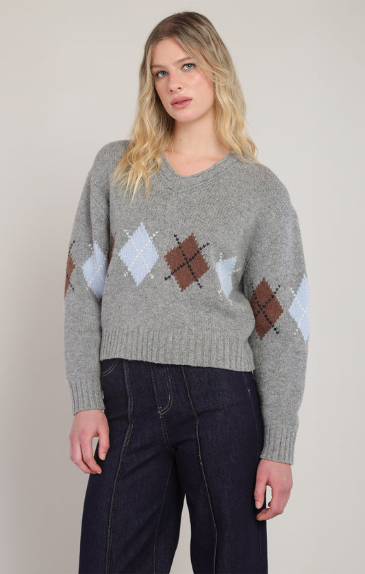 Room 34 Argyle Sweater