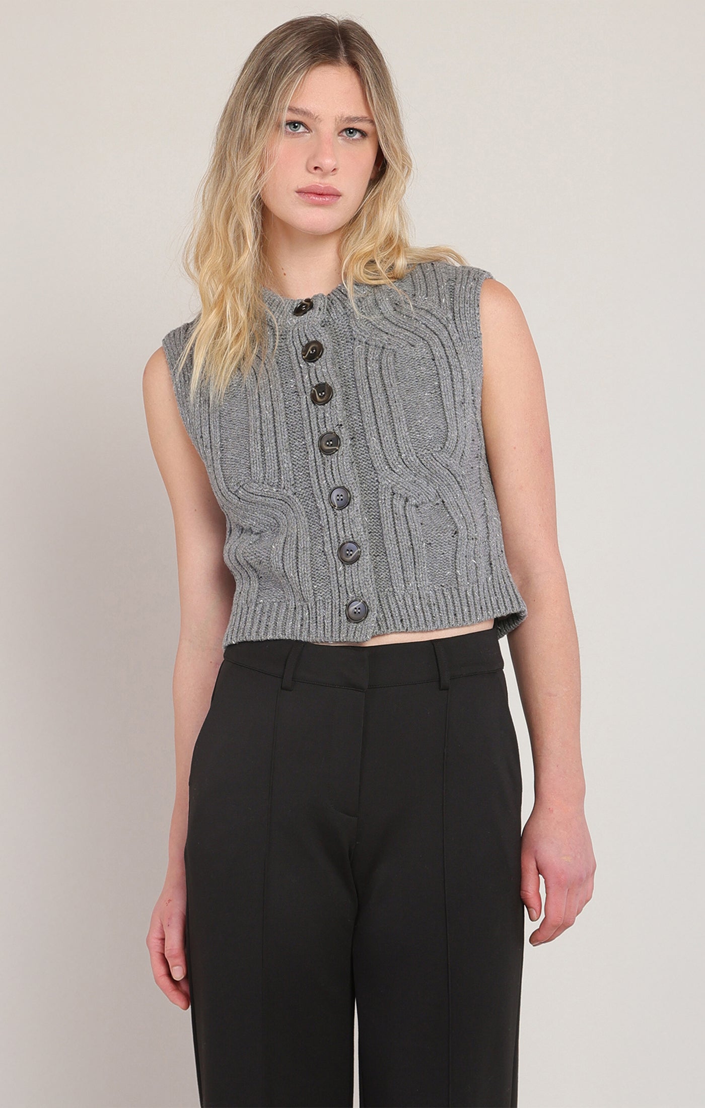 Room 34 Cable Sweater Vest