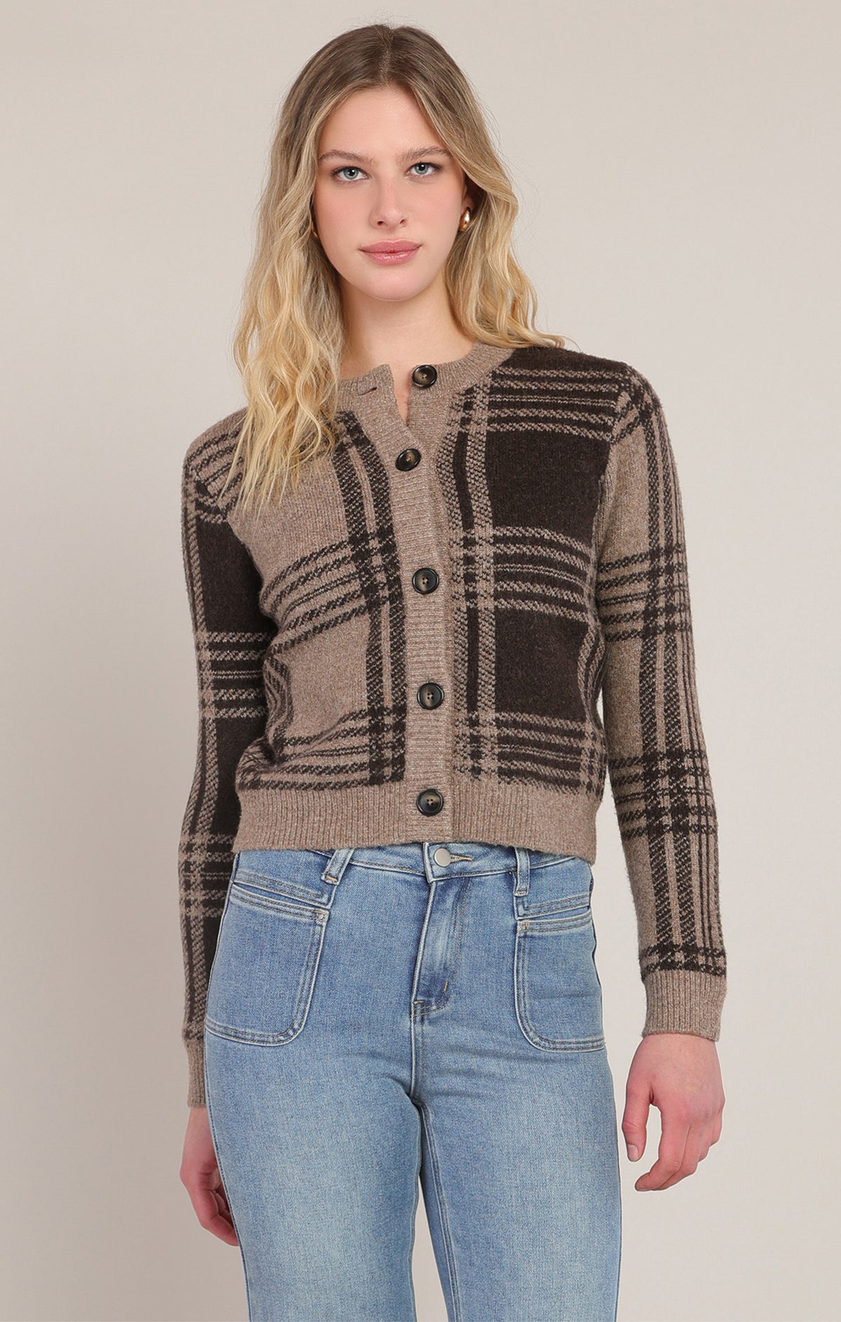 Room 34 Plaid Cardigan