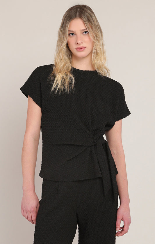 Room 34 Textured Knot Top
