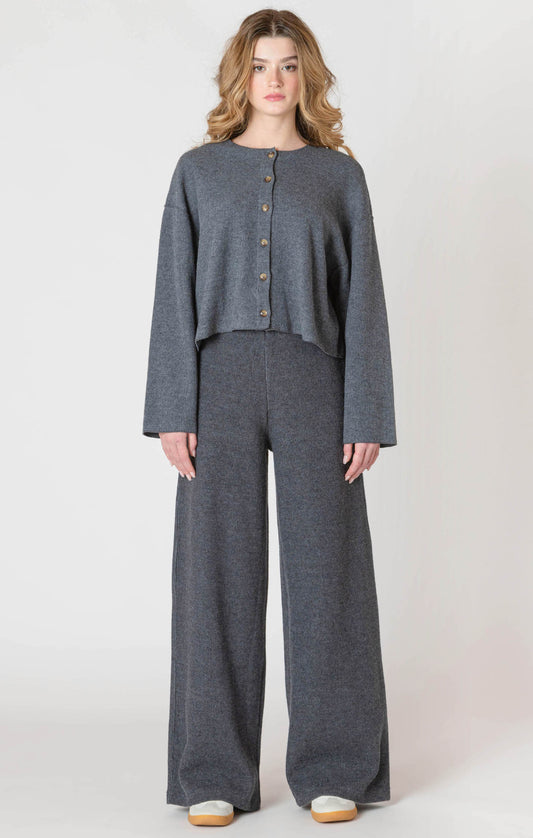 Room 34 Wide Leg Ribbed Pant
