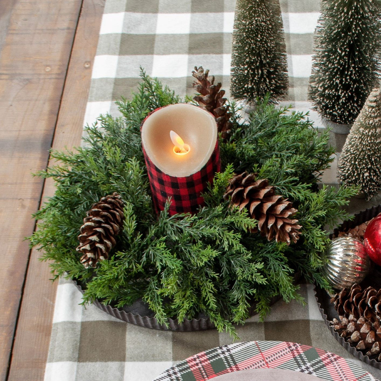 Cedar Candle Ring