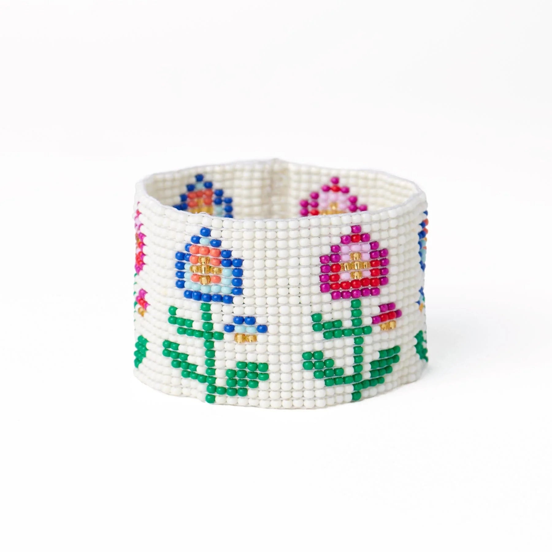Kendall Floral Beaded Stretch Bracelet Multi