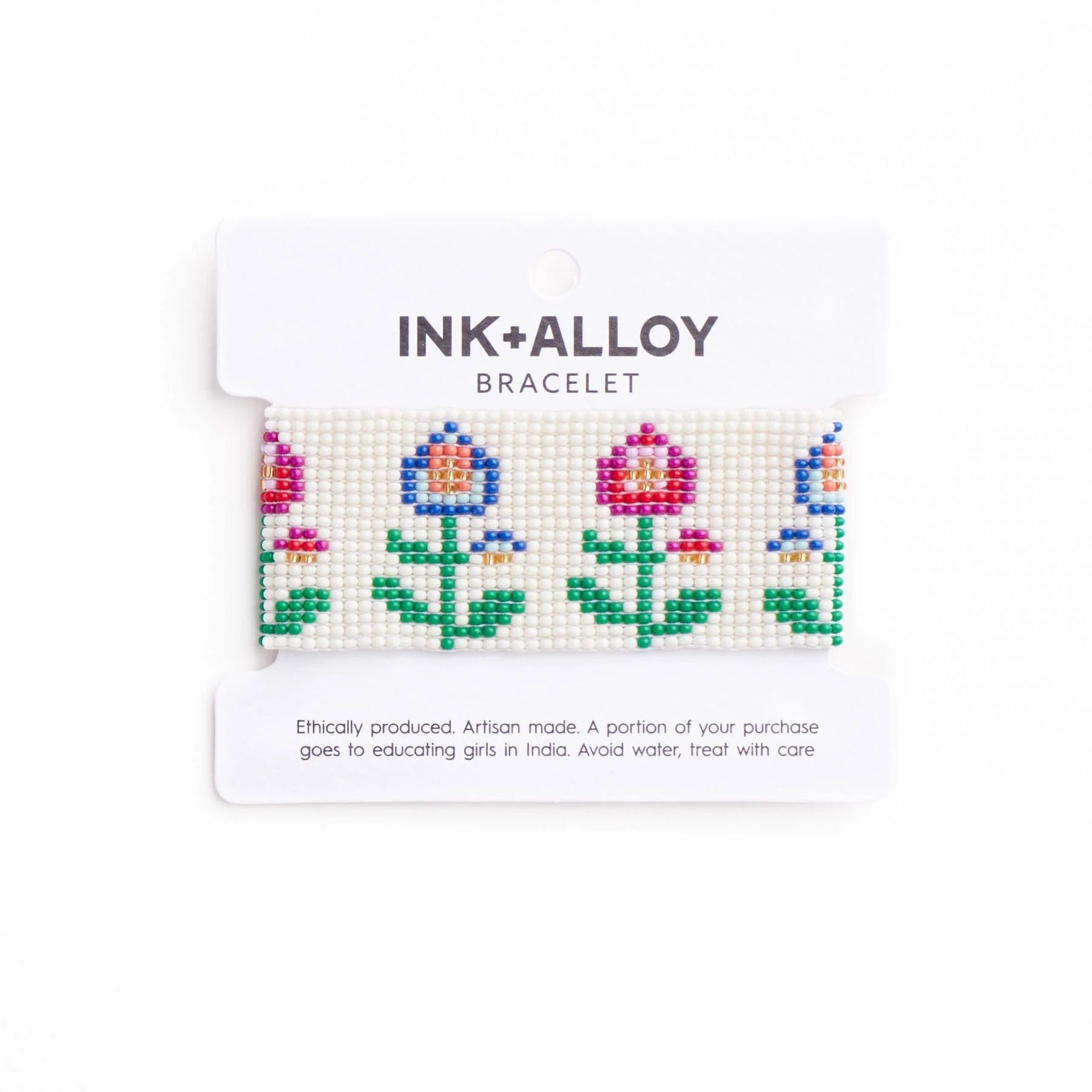 Kendall Floral Beaded Stretch Bracelet Multi