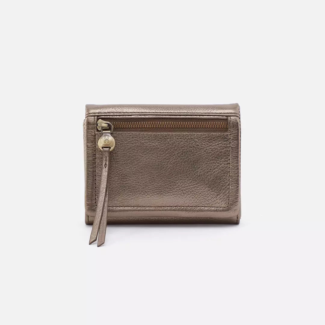 Hobo Lumen Medium Bifold Wallet Pewter