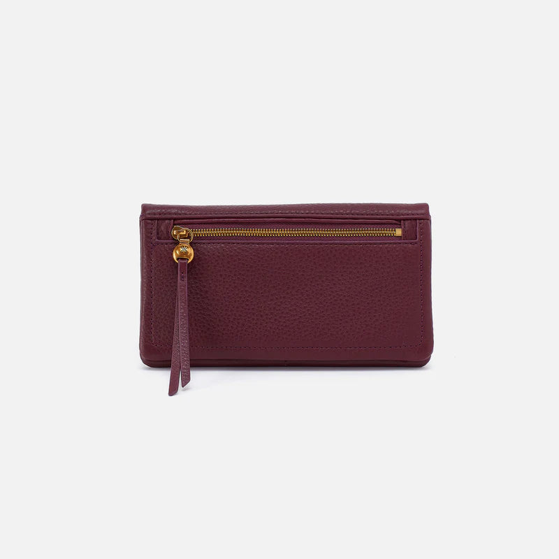Hobo Lumen Continental Wallet Mulberry Glaze