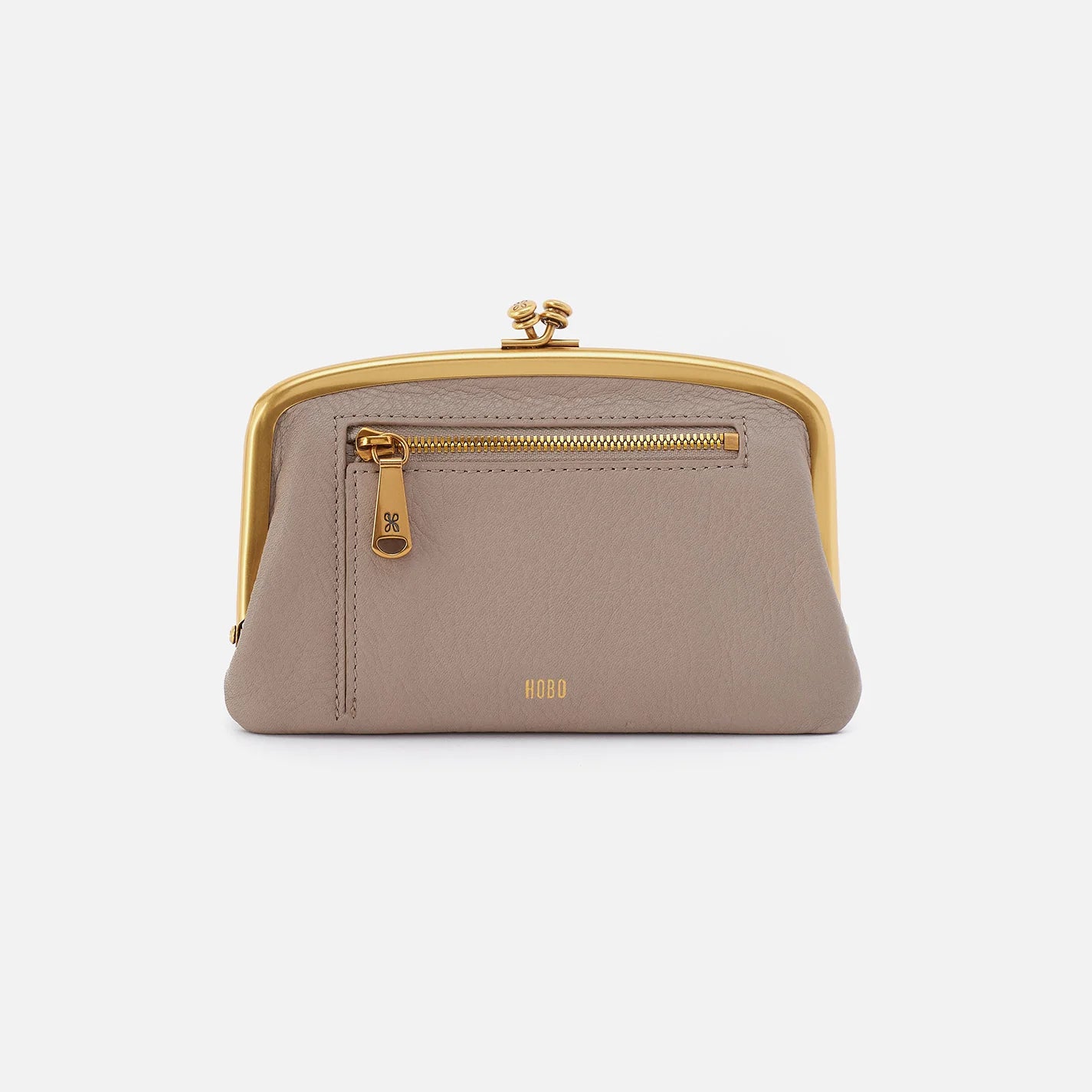 Hobo Cora Medium Frame Wallet Taupe