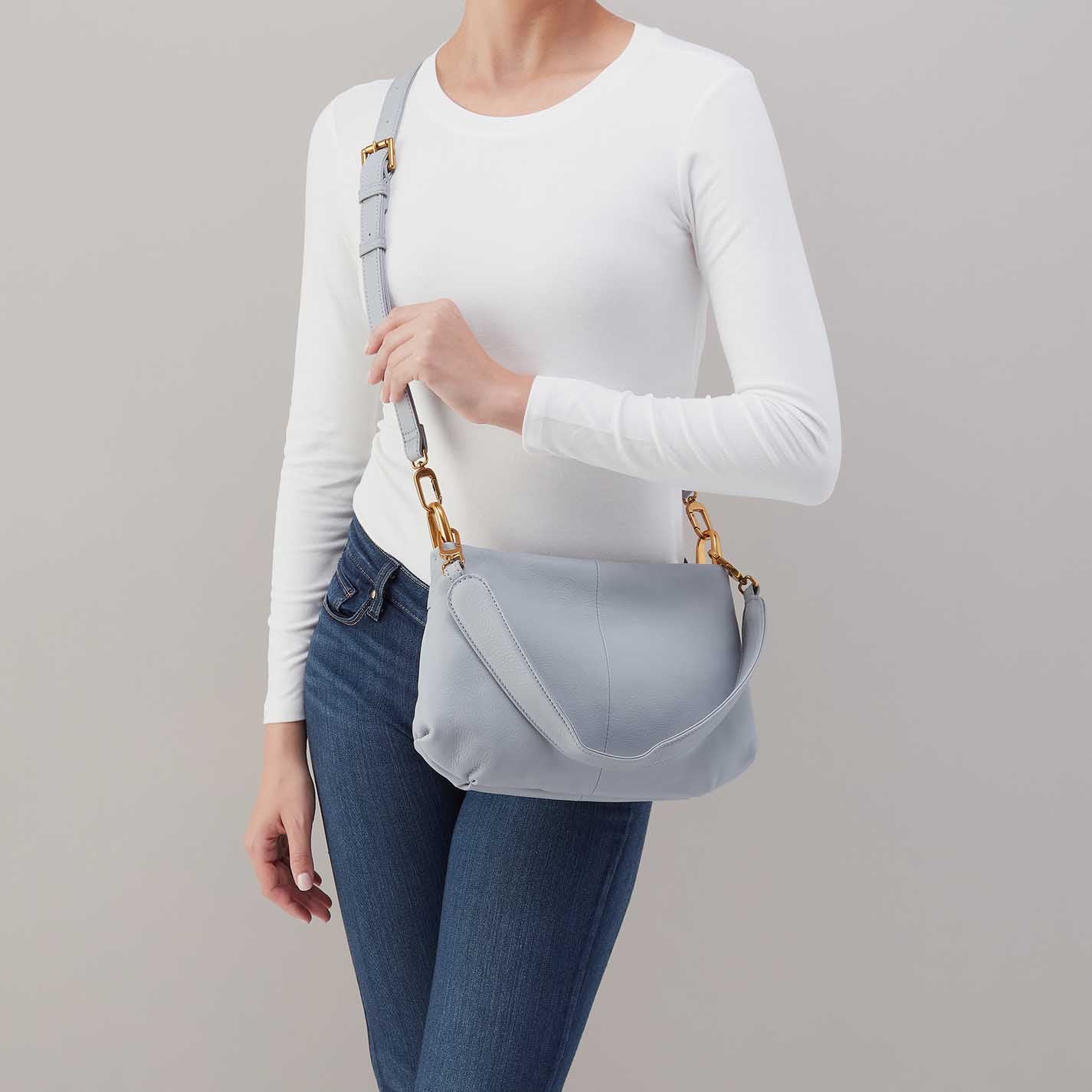 Hobo Advance Shoulder Bag Indigo Cloud
