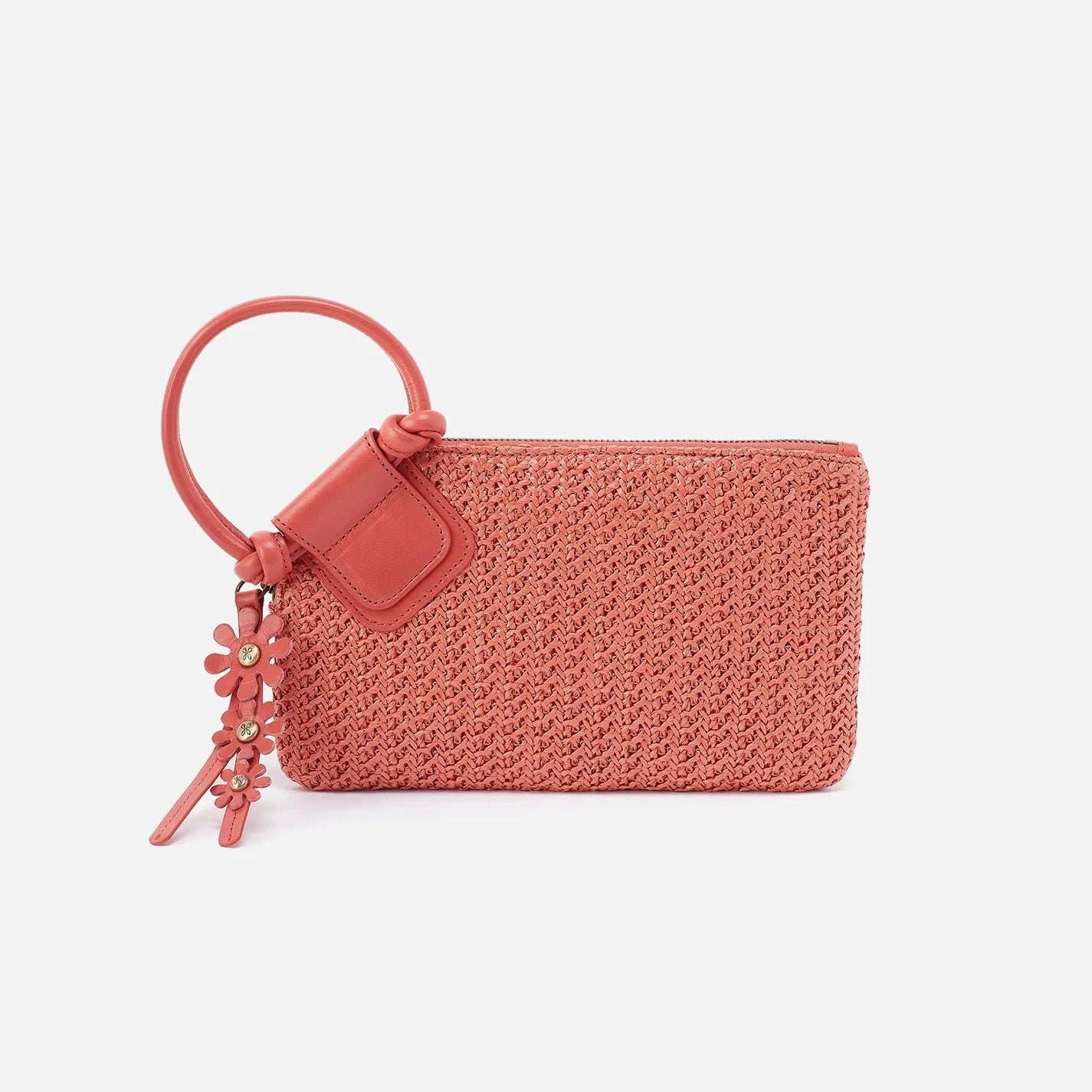 Hobo Vida Wristlet Wild Rose Woven Straw