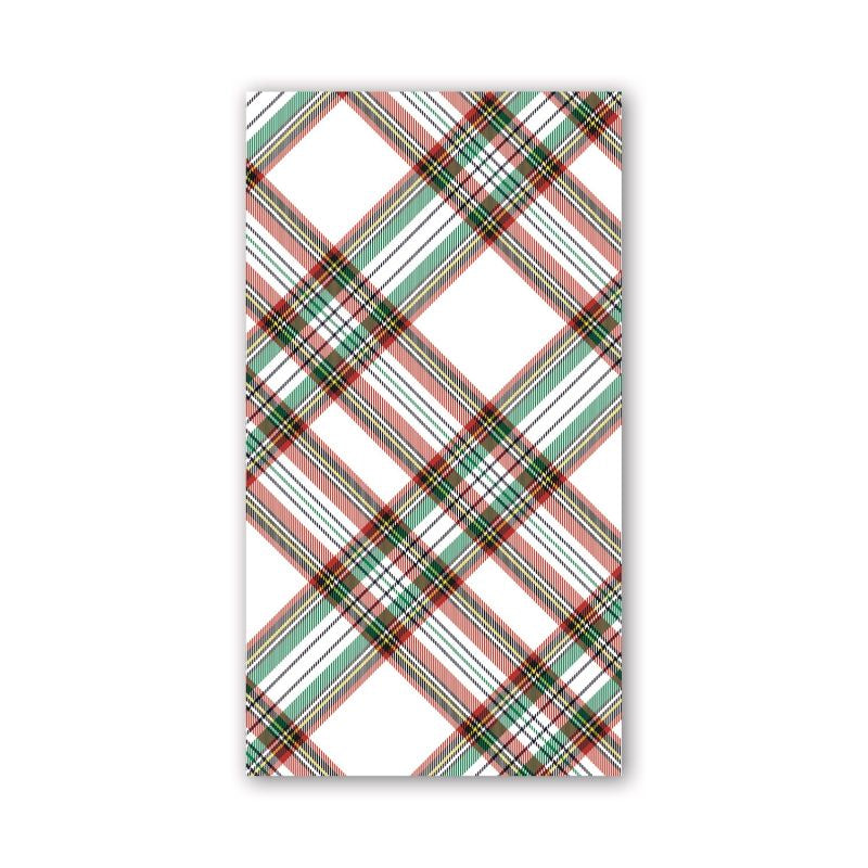 Vintage Plaid Hostess Napkin