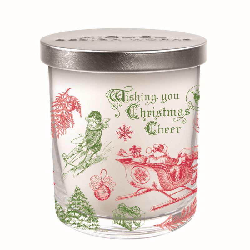 It's Christmastime Candle Jar with Lid