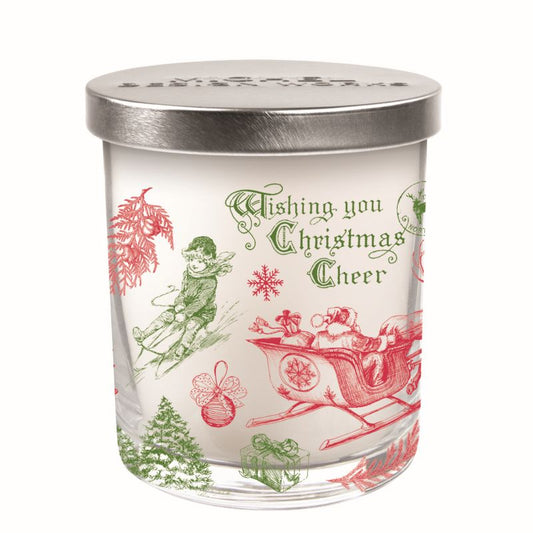 It's Christmastime Candle Jar with Lid