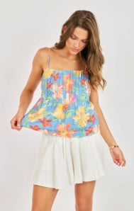 Sadie & Sage Beach Cowgirl Pleated Cami