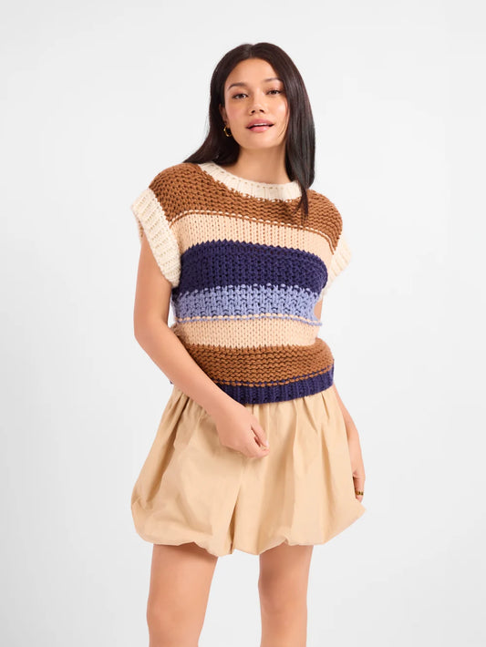 Sadie & Sage Bookmark Stripe Sweater Vest