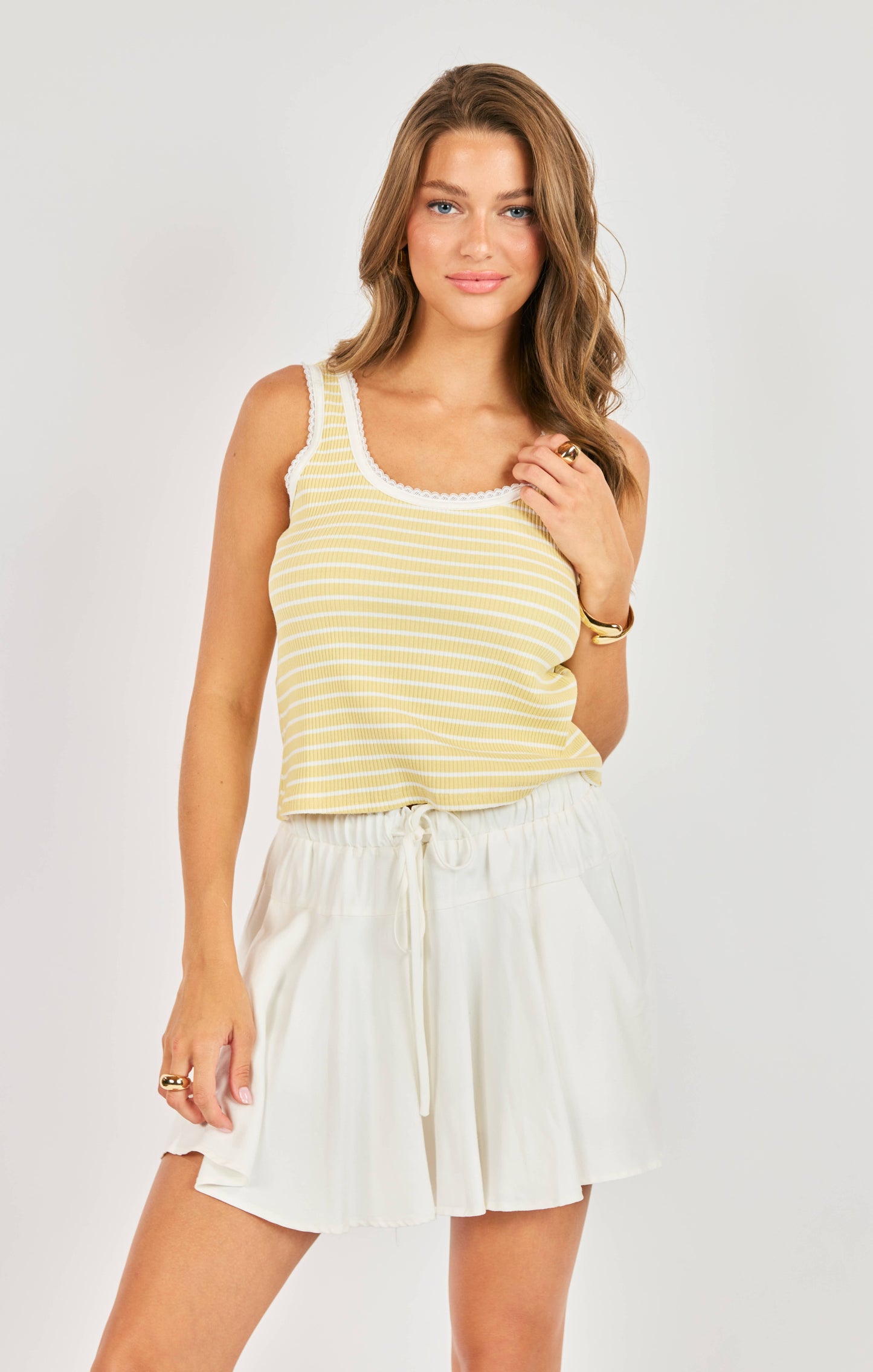 Sadie & Sage Dejavu Stripe Tank