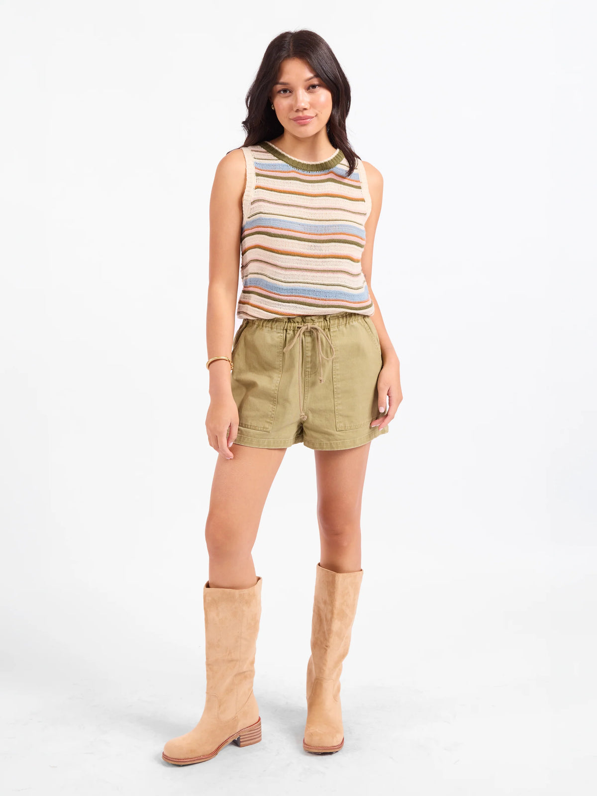 Sadie & Sage Fall Stripe Sweater Vest