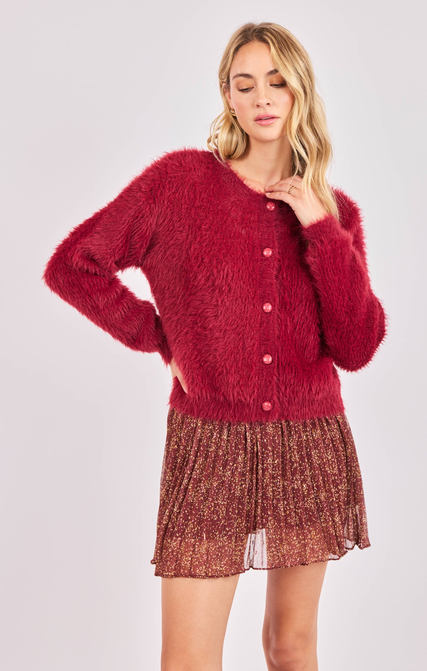 Sadie & Sage Fern Feather Cardigan