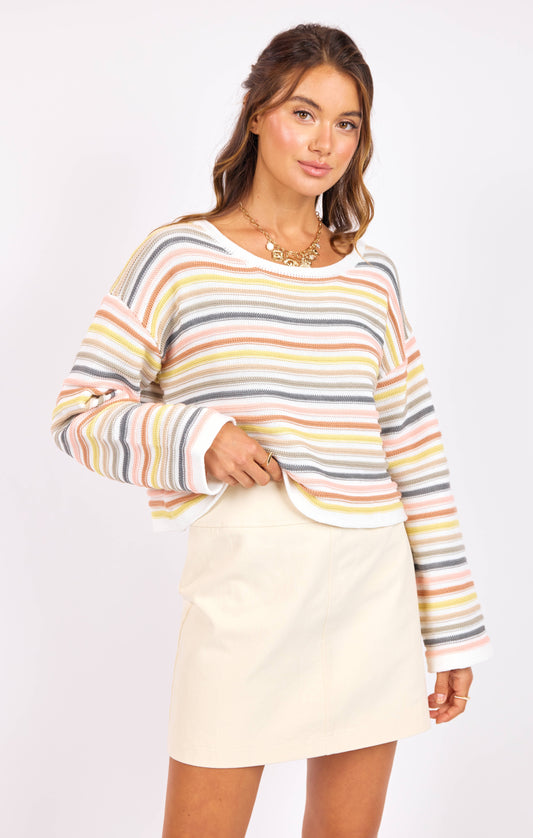 Sage The Label Abigail Stripe Sweater