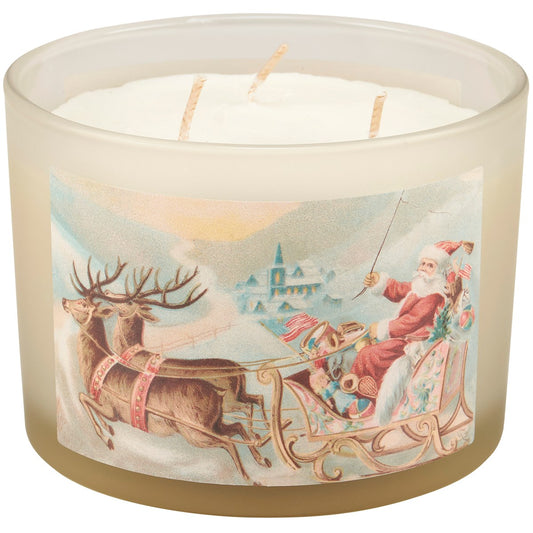 Santa Sleigh Candle