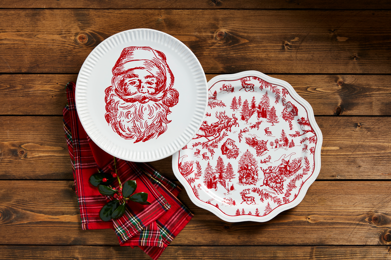 Santa & Toile Platters