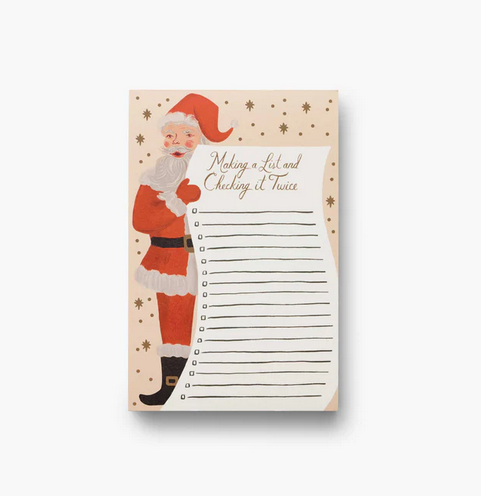 Santa’s List Holiday Notepad